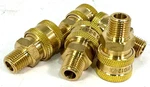 5 Pk Dixon 2em2-b 1/4" Straight Through Interchange Brass Male Coupler Nptf. Fixed Price $7.55.