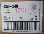 Lasco 438-248 Sch40 Reducer Bushing Sp X Fpt 2 Qty 10. Fixed Price $53.99.
