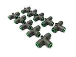 Smc Krt08-00 Pneumatic Union Tee Fittings Flame Resistant 8mm Lot Of 10. Fixed Price $23.74.