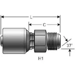 Lot Of 10 Gates Hydraulic Hose Fitting G25165-0808 8g-8mj. Fixed Price $128.88.
