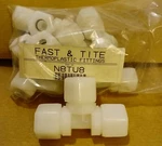 Parker N8tu8 1/2" Tubing X Tee 3-way Connector Fitting New Old Stock. Fixed Price $6.25.