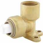 Jones Stephens C77436lf 1/2" Fpt Plumbite Push On Drop Ear 90 - Brass. Fixed Price $10.49.