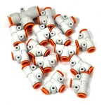 Smc Corp Assorted Lot Of Tee Tube Connections *lot 15*. Fixed Price $10.00.