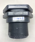 Hayward Flow Control Bfa1020ses Bulkhead Tank Fitting, 2", Pvc/epdm. Fixed Price $30.00.