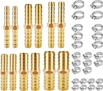 12pcs Brass Hose Barbed 3/16", 1/4", 5/16", 3/8", 1/2", 5/8", Yellow. Fixed Price $25.63.
