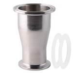 Reducer Tri Clamp Tube 2" Od To 1-1/2" Stainless Steel Silver. Fixed Price $18.84.