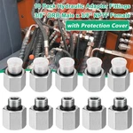 10 Pack Hydraulic Adapter Fittings #6 Sae/orb Male X 3/8" Nptf Female With Cover. Fixed Price $23.99.
