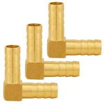 Uenede 3pcs Solid Brass 3/8"od Barb Elbow Fittings 2-way 90 3/8" Barb, Gold. Fixed Price $11.94.