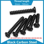 M2 M2.5 M3 M4 M5 M6 Black Carbon Steel Phillips Pan Head Machine Screws Bolts. Fixed Price $3.32.