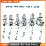 6pcs Orfs Hydraulic Swivel Run Tees,test Coupling Point For Excavator. Fixed Price $102.60.