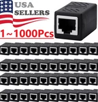 Rj45 Inline Coupler Cat7 Cat6 Cat5e Cat5 Ethernet Lan Network Cable Adapter Lot. Fixed Price $5.99.