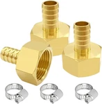 3pcs Brass Hose Barb Fittings 3/4" Npt Female To 3/8" Adapter Connector. Fixed Price $18.60.