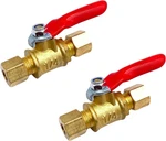 2pcs 1/4 Compression Shut Off Valves,1/4" X 1/4" Brass M. Fixed Price $14.12.