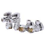 Sharkbite 1/2 X 3/8 Inch Compression Angle Stop Valve, Pack Of 4, Quarter Turn,. Fixed Price $52.64.