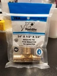Sharkbite 3/4" 1/2" Reducing Tee Uc444lfa. Fixed Price $3.99.