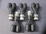 Legris (3148 60 14) 1/4" X 3/8" 3/8 In" 2 Push-fit Wye Fitting - Qty 5. Fixed Price $44.95.
