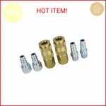 Milton S-217 1/4" Npt V Style Coupler And Plug Kit - 6 Piece. Fixed Price $20.73.