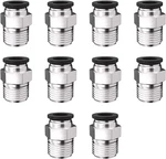 10pcs Push To Connect Fittings 1/4 Inch Tube Od X Npt Thread Pneumatic. Fixed Price $16.81.