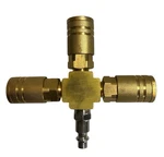 Cal-hawk Brass Air Fitting 3 Way Quick Connectors - Cahqc3. Fixed Price $16.99.