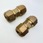 Lot Of 2 Mueller H-15403n 1" Straight 3-part Union, Brass 110 Cts Od Compression. Fixed Price $99.64.