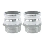 Lablt 3" Part F Aluminum Cam Lock Fittings Groove Hose Fitting 2pcs. Fixed Price $21.36.
