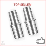 Cnraqr 5/8"to 3/4" Hose Barb Splice Coupler Repair Fitting Reducer Adapter Alumi. Fixed Price $18.34.