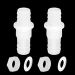 Quickun 3/8" Hose Barb Thru-bulk Bulkhead Fitting Plastic 3/8 Inch, Pack Of 2. Fixed Price $10.45.