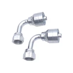 Lot Of 2 Danfoss 1aa6frb6.038 Crimp Hose Fittings, 90 Elbow, Orfs, -6. Fixed Price $29.00.