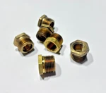 (6) Eaton W/head 3220x8x6 Brass Pipe Bushing 1/2" Male Npt X 3/8" Female. Fixed Price $14.99.