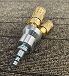 Primefit M1401-5 3-way Round Air Manifold Assembly W/ Couplers Plug. Fixed Price $22.58.
