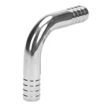 Sanitary Hose Barb Fitting 304 Stainless Steel 5/8" Barbed X 90 D.... Fixed Price $24.18.