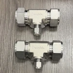 Lot Of (2) Ss Swagelok. 1 Tee X 3/8 Compression Ss-1610-3-16-6. Fixed Price $150.00.
