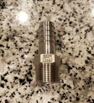 Banjo Brand, Hb075ss 3/4" Barbed X Mnpt 316 Ss Hose Barb, New - Multiples Avail. Fixed Price $16.99.