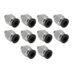 Hopespanner Push To Connect Air Fittings 1/4" 1/4"id-m5, Black, Silver Tone. Fixed Price $11.75.