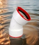 Connectite 2" 45 Elbow Ctt 00321 1000 Pvc Pipe Fitting Push Fit Dwv No Cement. Fixed Price $12.00.