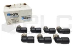 Box Of 7 New Legris Parker 3109 62 14 Male Elbow 1/2" Od X 1/4 Npt. Fixed Price $73.99.