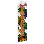 Pack Of 2 Fresh Produce Swooper Flutter Feather Flag Farmer's Market Food 100d. Fixed Price $42.88.