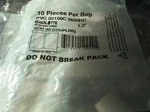 Charlotte Pipe: Schedule 40 1/2 In. Slip On Coupling , 10 Pack !. Fixed Price $9.95.