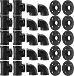 3/4"black Pipe Fitting, 30 Pack 3/4" Black Floor Flange/elbow/tee Combo For Ind. Fixed Price $48.15.