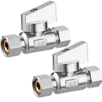 Minimprover 2 Pack Chrome Brass 3/8" Comp Fip X 3/8 2pcs 3/8",. Fixed Price $23.23.