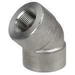 45 Elbow, 1/2 In Fnpt, 316 Stainless Steel, Class 3000 , 4307001258. Fixed Price $23.69.