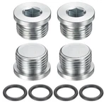 Uxcell 4pcs Sae 7/8-14 Unf Inner Hex Head Pipe Fitting Unf, Silver. Fixed Price $25.99.