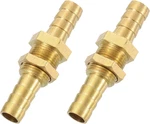 Uxcell 2pcs 5/16" Hose Barb Fitting, Brass Hex Head Straight Union Pipe Wat. Fixed Price $10.08.
