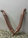 Mason-mercer 1" Bronze Braided 60 Vee Hose W/copper Female Sweat Ends. Fixed Price $136.08.