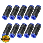 Patikil 10pk Blue 3/16" Pneumatic Air Line Push Connect Fittings. Fixed Price $20.00.