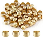 Biaungdo 50 Pcs Brass Compression Fitting, 3/8" Tube Od Sleeves Ferr. Fixed Price $14.00.