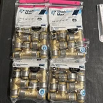 16 Pcs Sharkbite Max Push To Connect 1/2 X Tee New Sealed (360). Fixed Price $110.00.