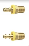 2x Dixon 2720402c Valve Brass 1/8" Male Nptf X 1/4" Id Push-on Hose Barb Fitting. Fixed Price $10.00.