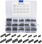 Muzhupguz 140 Pcs Round Ended Feather Key, Parallel Drive Shaft Keys Silver. Fixed Price $13.98.