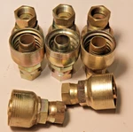 (qty 2) Aeroquip Eaton 1ba12fj16 Ttc12 Crimp Fitting -16 Hose X -12 Jic- Nos. Fixed Price $14.00.